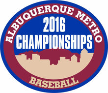 Load image into Gallery viewer, ABQ Metro Baseball Championship Patches