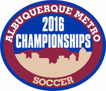 Load image into Gallery viewer, ABQ Metro Soccer Championship Patches