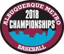 Load image into Gallery viewer, ABQ Metro Baseball Championship Patches
