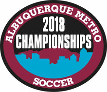 Load image into Gallery viewer, ABQ Metro Soccer Championship Patches