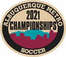 Load image into Gallery viewer, ABQ Metro Soccer Championship Patches
