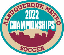 Load image into Gallery viewer, ABQ Metro Soccer Championship Patches