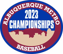 Load image into Gallery viewer, ABQ Metro Baseball Championship Patches