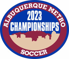 Load image into Gallery viewer, ABQ Metro Soccer Championship Patches