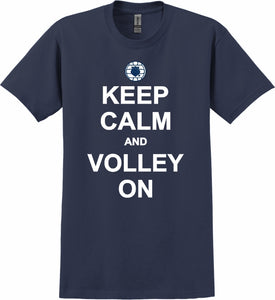 Volleyball AAU "Keep Calm and Volley On" Blue Shirt