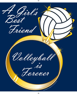 Volleyball Is Forever Blue Shirt