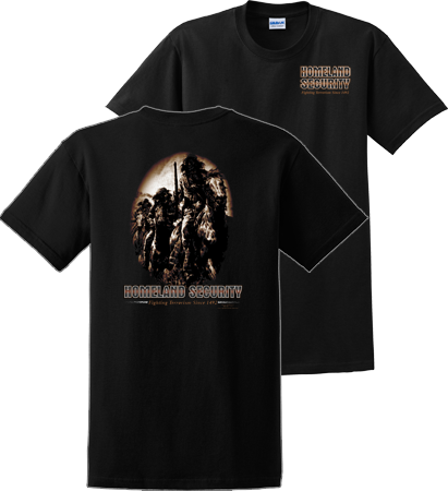 Homeland Security Black T-Shirt