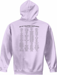 Big Sky Volleyball 2023 Orchid Hooded Sweat