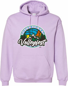 Big Sky Volleyball 2023 Orchid Hooded Sweat