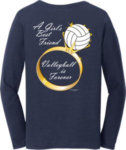 Volleyball Is Forever Blue Shirt