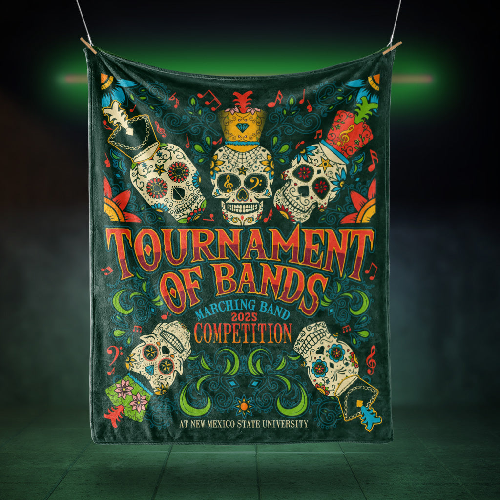Tournament of Bands Sugar Skull Blanket