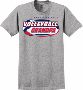 Volleyball Grandpa Grey T-Shirts
