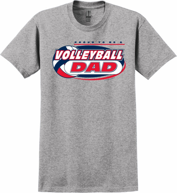 Volleyball Dad Grey T-Shirt