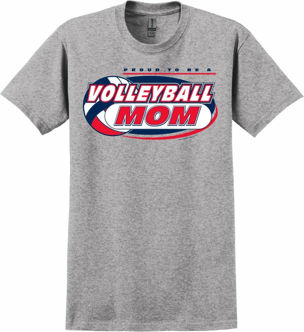 Volleyball Mom Grey T-Shirt