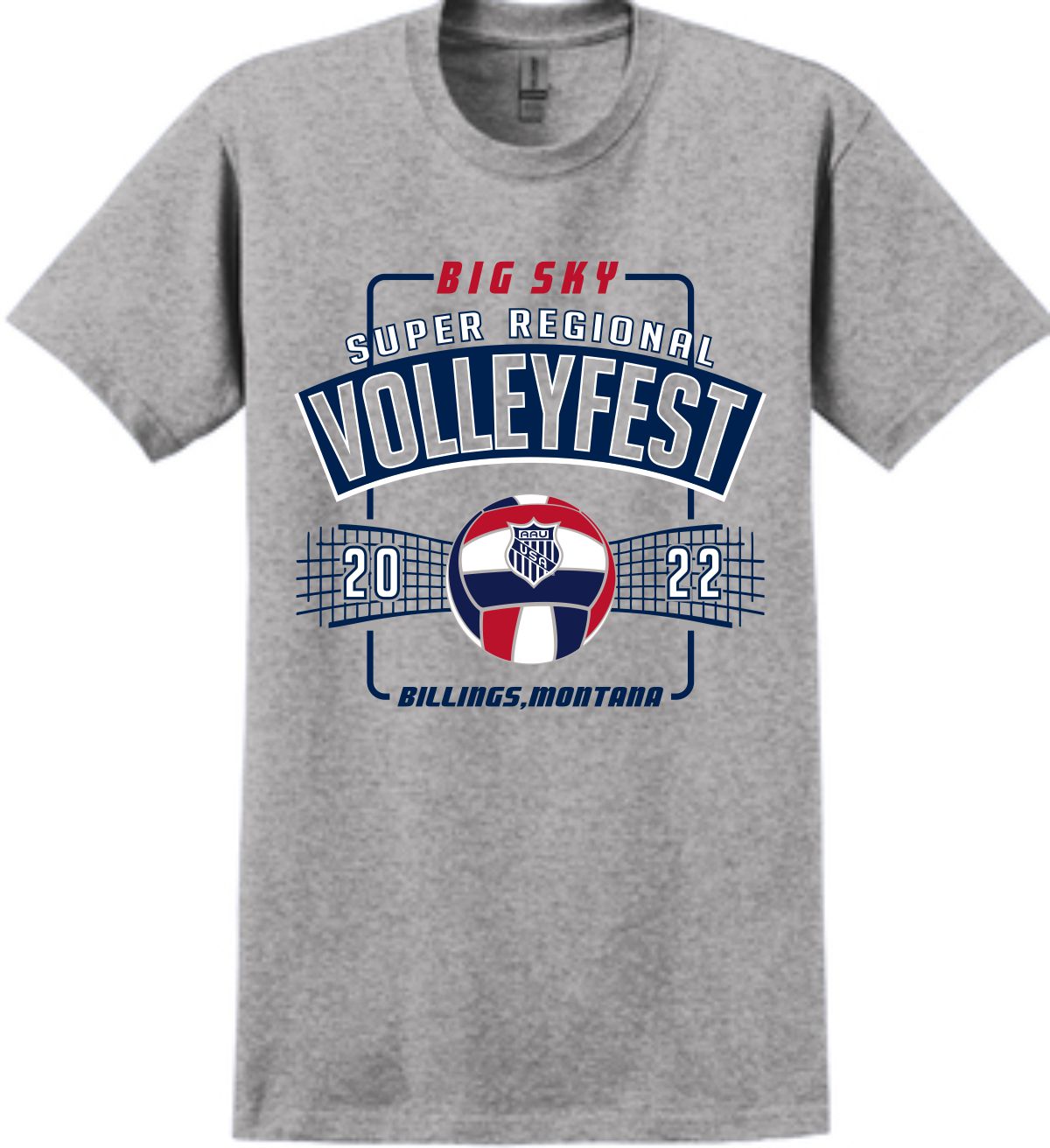 Big Sky 2022  Grey Performance Tee