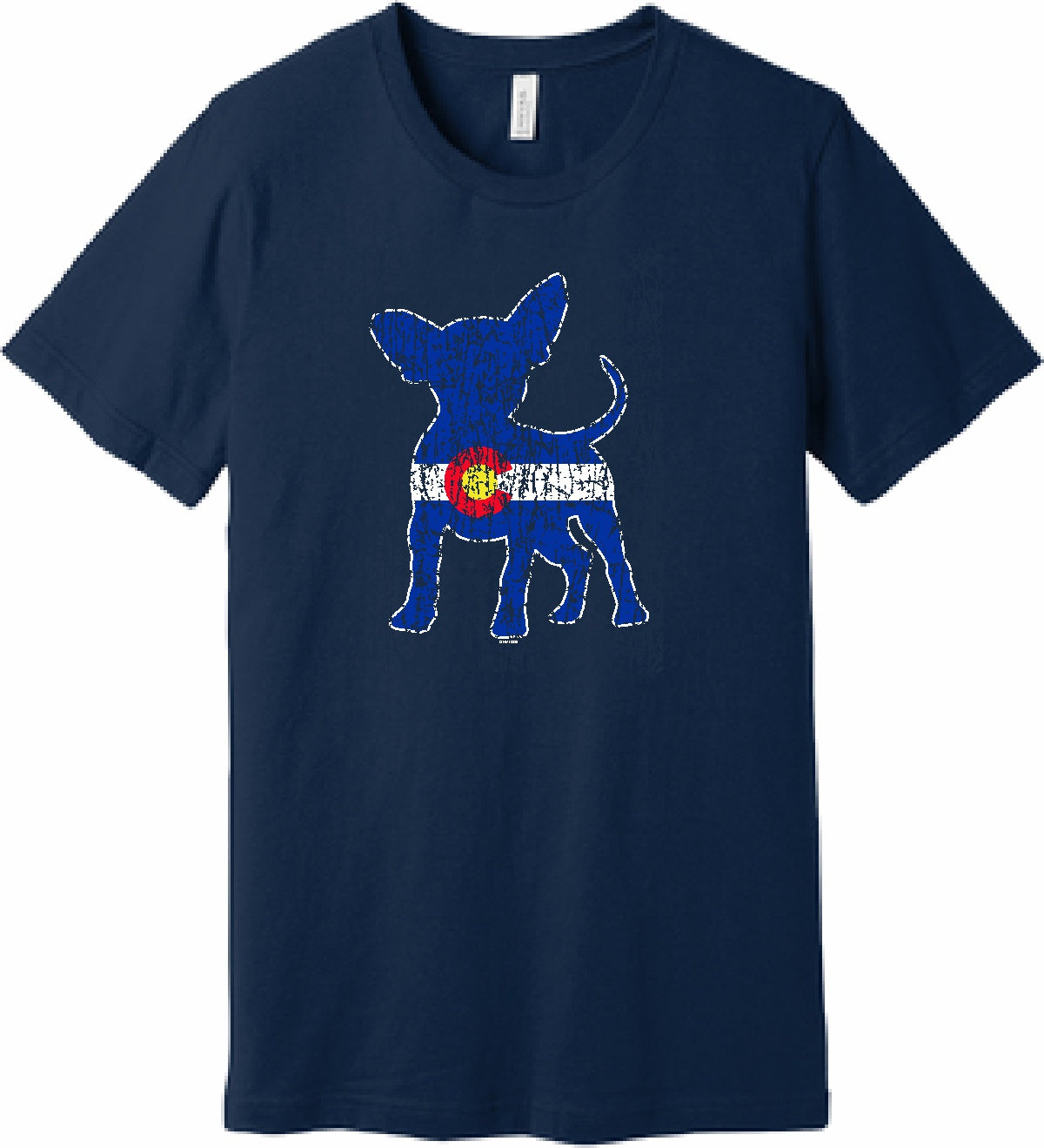 Colorado Flag Chihuahua T-Shirt