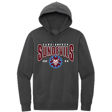 Load image into Gallery viewer, Charcoal Premium Holiday Hoodie- Sundevils Logo
