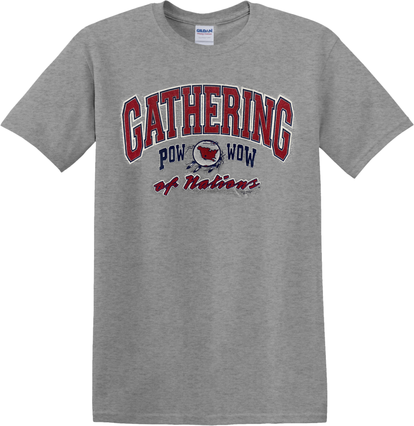 Gathering of Nations Pow Wow Gray T-Shirt