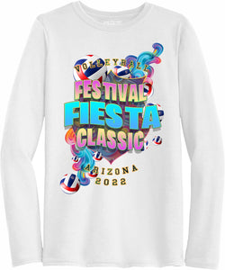 2022 Volleyball Fiesta White Tee