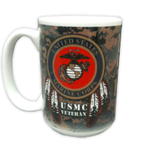 Load image into Gallery viewer, Gathering of Nations Veteran/Marine design 11 oz. Mug
